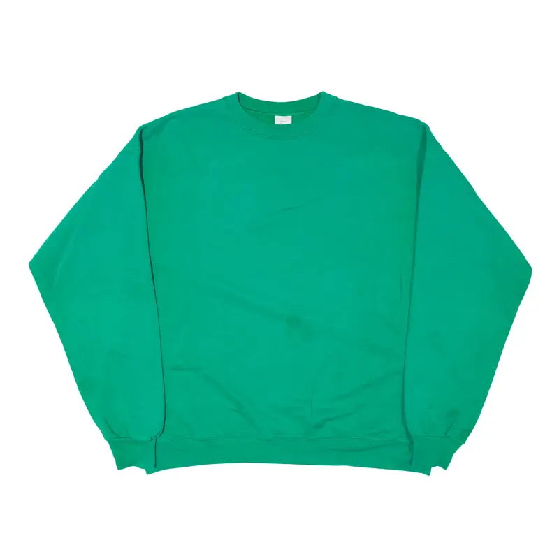 HANES Eco Smart Sweatshirt Green Mens L