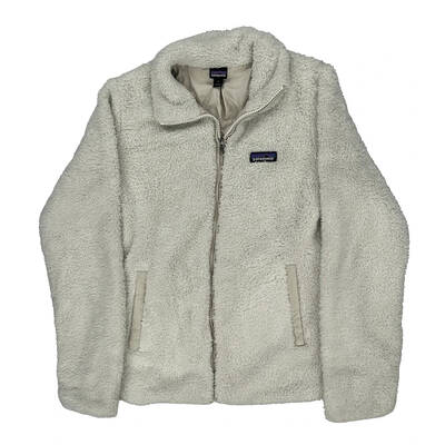 Patagonia Fleece Jacket - Small Cream Polyester | Size: small