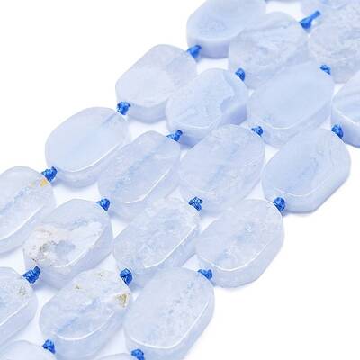 Natural Blue Lace Agate Beads Strands