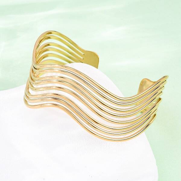 304 Stainless Steel Cuff Bangles for Women