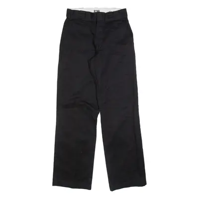 DICKIES 874 Workwear Mens Trousers Black Loose Straight W26 L31
