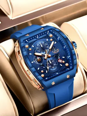 Men's Sporty Waterproof Quartz Watch, Fashionable Luminous Watch with Calendar Display for Party, Daily Clothing Decor, Trend...