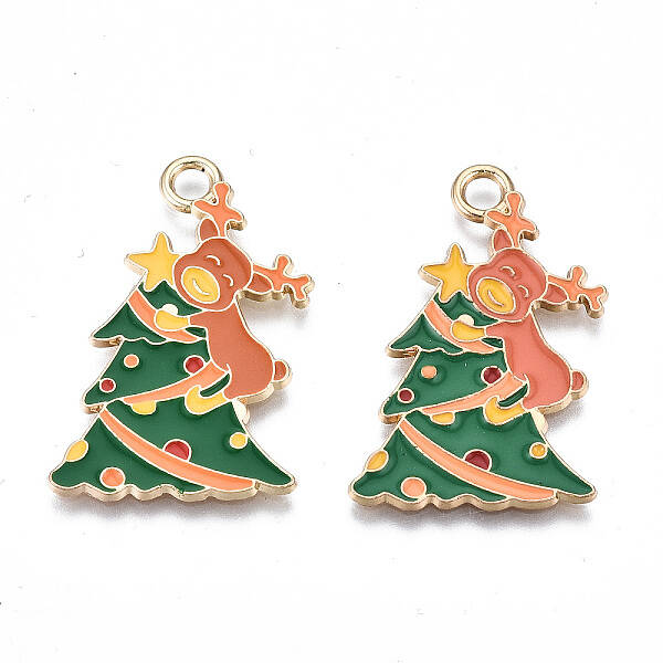 Eco-Friendly Alloy Enamel Pendants