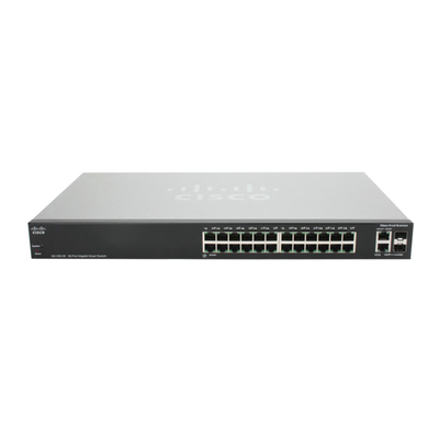 SLM2024T-BR Cisco 200 SG200-26P 24x 2x Combo SFP mini-GIBIC Switch