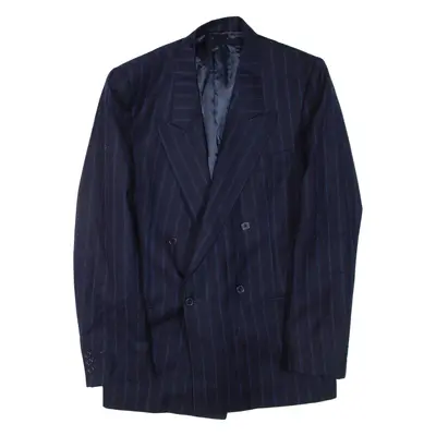 Mens Blazer Jacket Blue Striped L