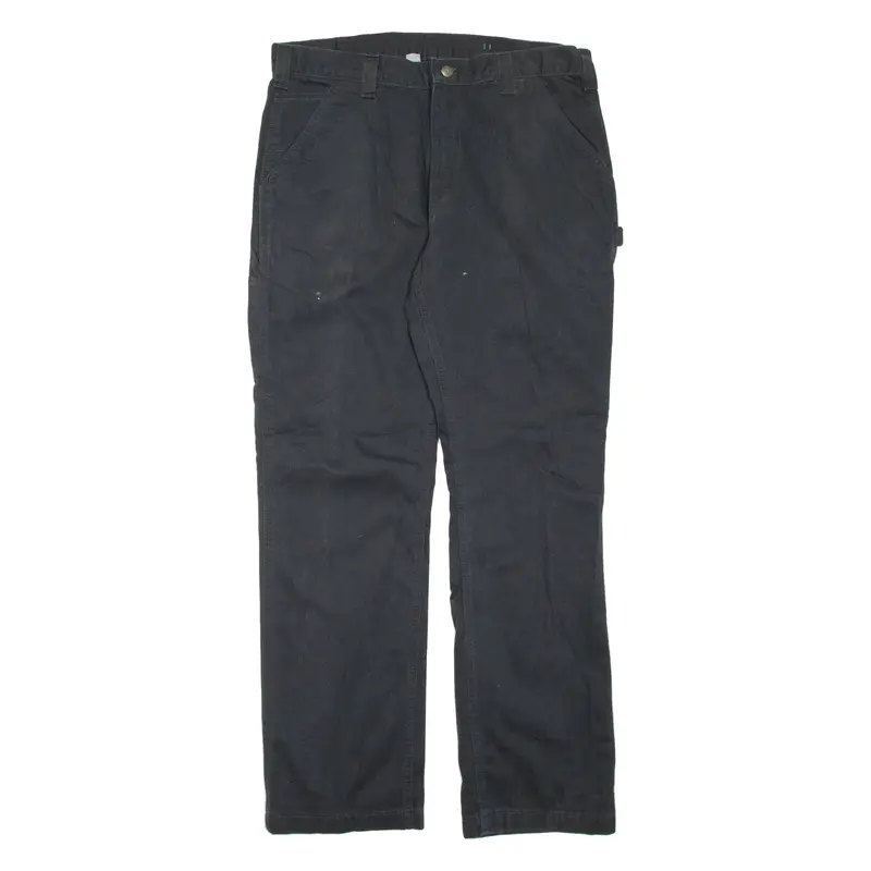 CARHARTT Mens Trousers Black Regular Straight W36 L32