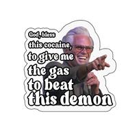 Funny Uncle Baby Billy Give Me Gas To Beat Demon Sticker Vinyl Decal, Fun Decor for Laptops, Water Bottles, Gifts for Friends...