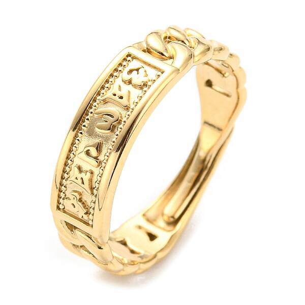 304 Stainless Steel Adjustable Ring for Women