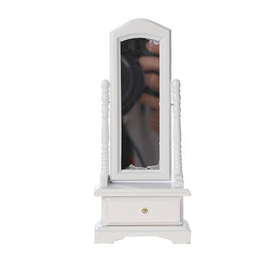 Wooden Mini Full-Length Dressing Mirror with Drawer