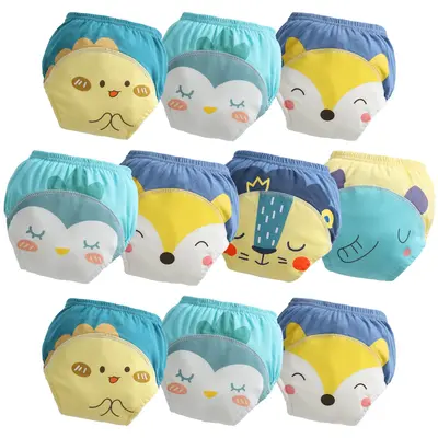 Potty Training Underwear Absorbent Toddler Training Pants for Boys and Girls, 100% Cotton Reusable Pee Pants