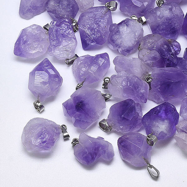 Natural Amethyst Pendants