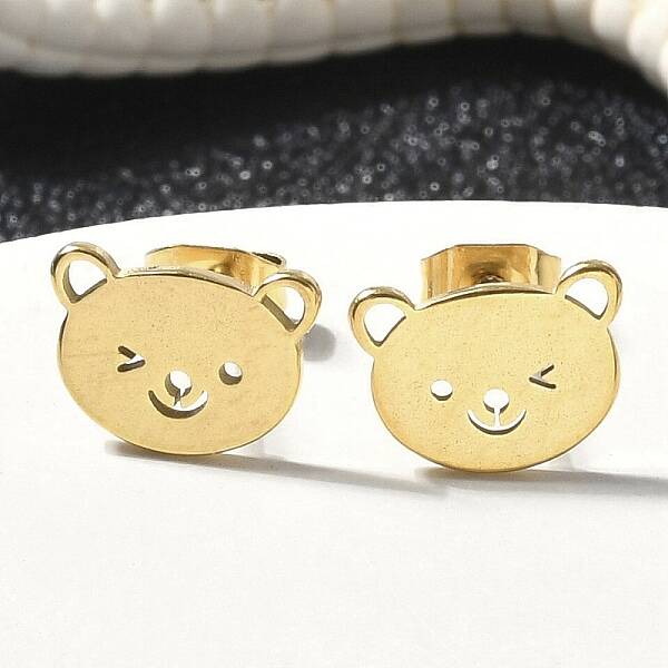 304 Stainless Steel Stud Earrings