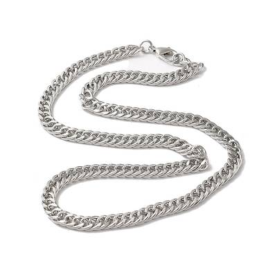 Iron Cuban Link Chain Necklaces for Women Men