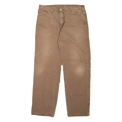 DICKIES Workwear Mens Jeans Brown Regular Straight W36 L31