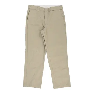 Vintage Dickies Trousers - 34W 29L Beige Polyester Blend