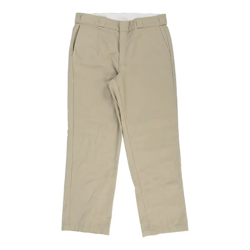 Vintage Dickies Trousers - 34W 29L Beige Polyester Blend