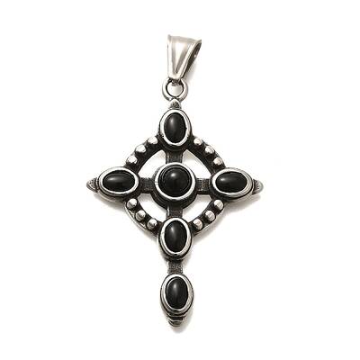 Antique Silver 304 Stainless Steel Pendants