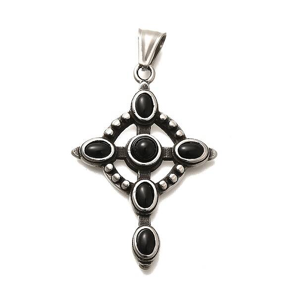 Antique Silver 304 Stainless Steel Pendants