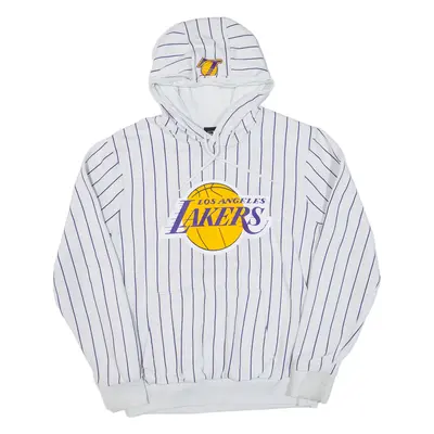 NEW ERA Los Angeles Lakers Mens Purple Hoodie USA L