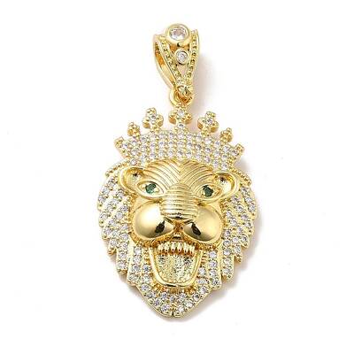 Brass Micro Pave Cubic Zirconia Pendants