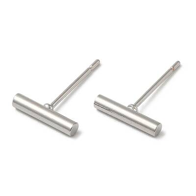 Brass Stud Earrings for Women Men