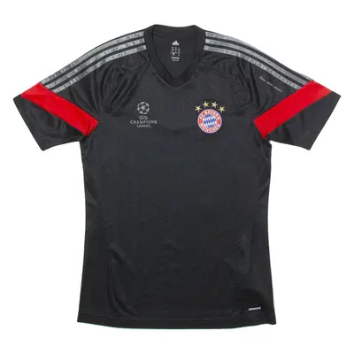 ADIDAS Bayern Munchen Champions League Training Mens Football Shirt Jersey Black S
