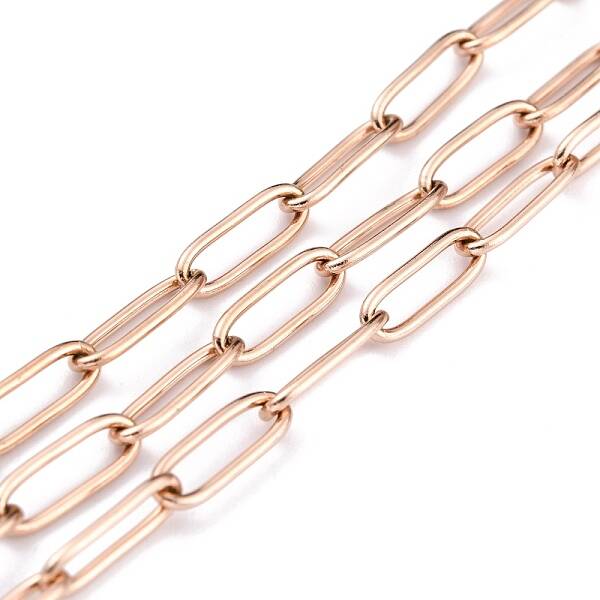 Ion Plating(IP) 304 Stainless Steel Paperclip Chains