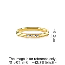 18K Yellow Gold Diamond Ring