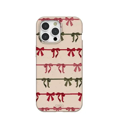 Seashell Holiday Bows iPhone 15 Pro Max Case