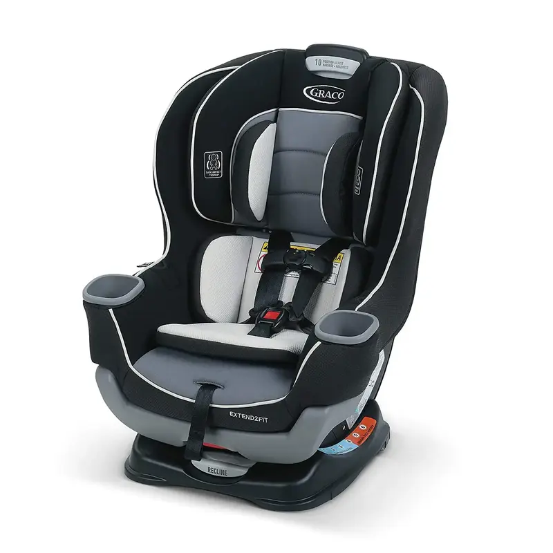 Graco Extend2Fit 2-in-1 Convertible Car Seat (Gotham)