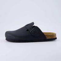 Cushionaire Men's Haze Cork Footbed Clog - Soft and Cushioned Genuine Suede Insole