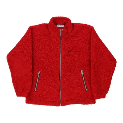 Age 12-14 Sergio Tacchini Fleece - Large Red Polyester