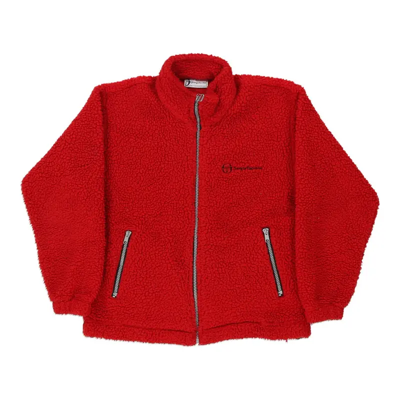 Age 12-14 Sergio Tacchini Fleece - Large Red Polyester