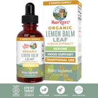 MaryRuth's Organic Lemon Balm Leaf Liquid Extract - Mood Support -  Relaxation - Calming - Nervine Herbal - Vegan - Non-GMO -...