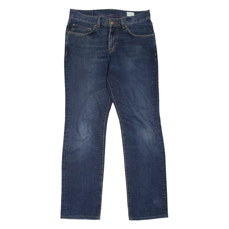 TOMMY HILFIGER Mercer Mens Jeans Blue Regular Straight Stone Wash W32 L34