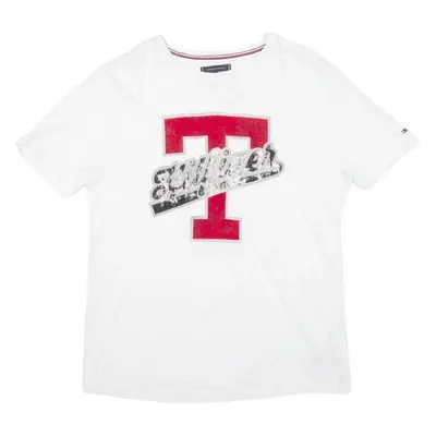 TOMMY HILFIGER Womens T-Shirt White 2XL