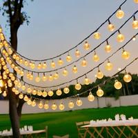 Solar Powered LED String Light, Waterproof LED String Light, Outdoor Decorative Light for Garden, Patio, Yard, Lawn, Party, W...