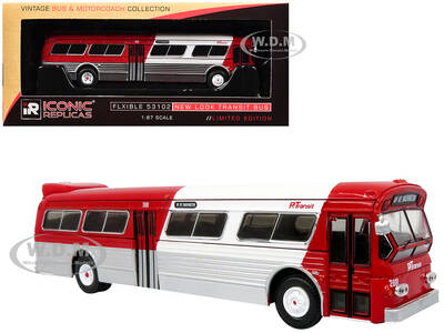 Flxible 53102 New Look Transit Bus Pittsburgh Area Transit Red and White Vintage Bus & Motorcoach Collection Limited Edit...