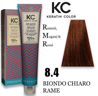 Kc Crema Colorante Alla Cheratina 100 Ml 8.4