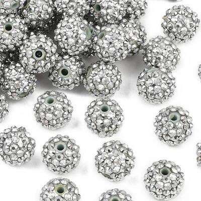 Resin Rhinestone Beads