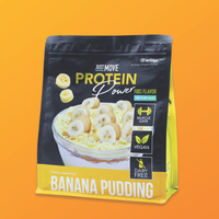Just Move Protein - Banana Pudding - Vegan (Plant Based) Organic, Dairy Free, Soy Free, Gluten Free, Keto, Peanut Free, 20g P...