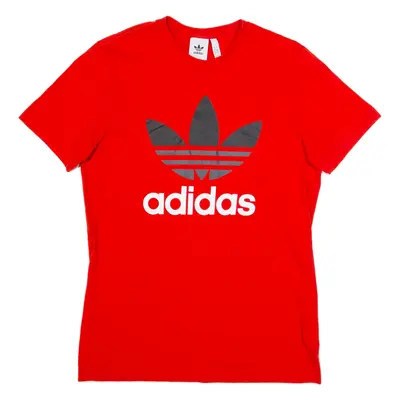 ADIDAS ORIGINALS Mens T-Shirt Red L