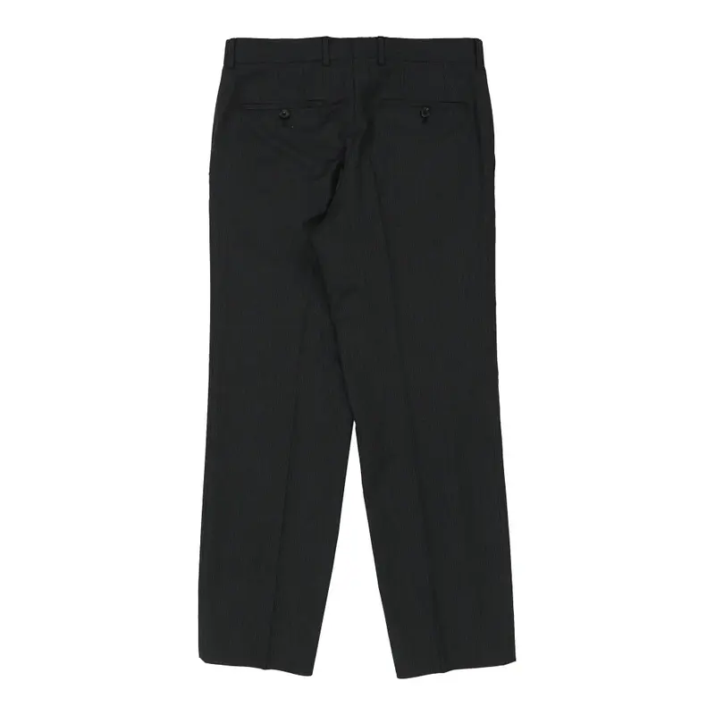 Hugo Boss Trousers - 32W 32L Navy Viscose