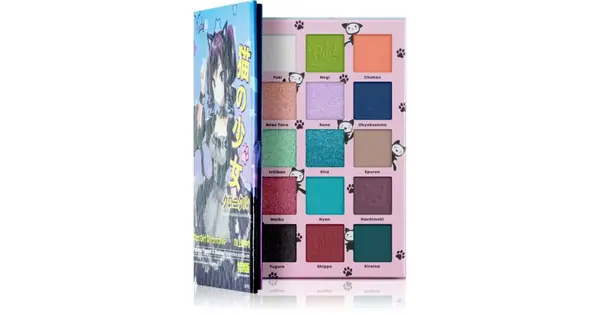 Rude Cosmetics Manga Collection Eyeshadow Palette Cat Girl Chronicles 22 g