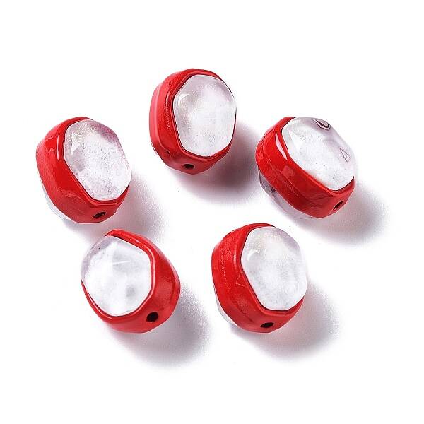 Spray Painted Alloy Bead