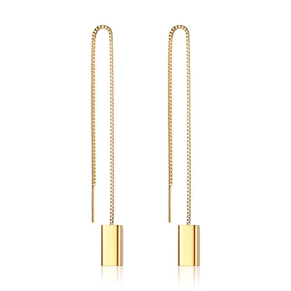 Stainless Steel Cube Dangle Earrings for Women