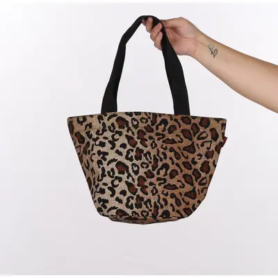 Valeria Jeans Animal print Shoulder Bag - No Size Brown Canvas