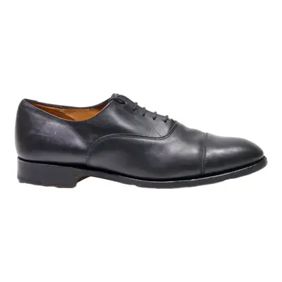 CHAPMAN & MOORE Derby Shoes Black Leather Mens UK 8