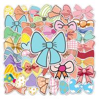 50pcs Cartoon Bow Series Sticker, Waterproof Sticker Pack for Wall Water Bottle Skateboard Helmet Car Bike Luggage Laptop, De...