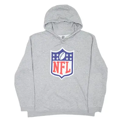 NFL Mens Grey Hoodie USA L